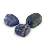 Natuursteen kralen nugget lapis lazuli 8-13mm Dark blue